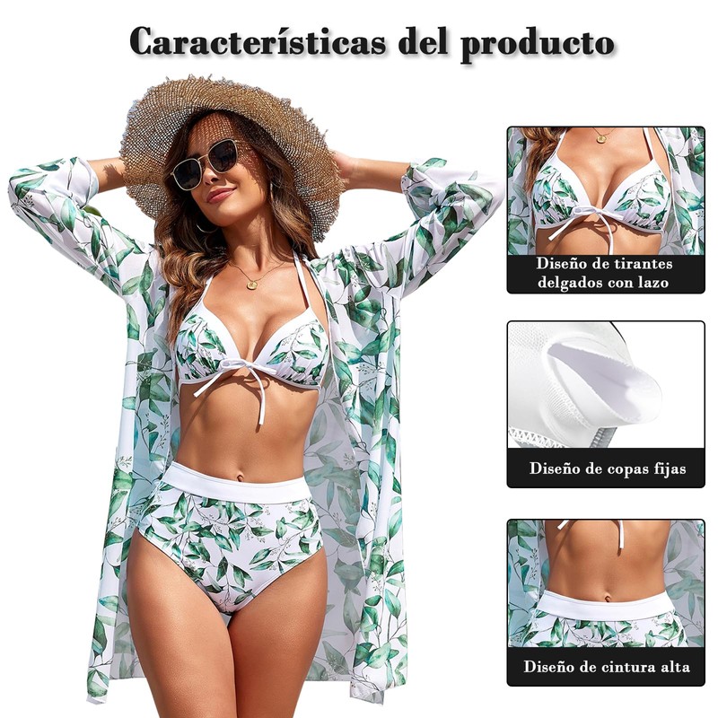 Cloeey Future Trajes de Baño Mujer (MX/US, Alfa, Chico, Regular,