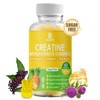Creatine Monohydrate gummies, Creatine Monohydrate Supplement ，with Magnesium，Black Elderberry ，Milk