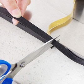 SENRISE EVA Foam Tape, Single Sided, High Density, 50mm(W) x 3mm(T) x 5m(L), Black, Weatherproof, Sound Insulation, Anti-Skidding, Ideal for Door, Window, Furniture, Cars