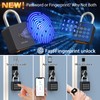 Dhiedas Fingerprint Padlock with Code, Combination Lock for Locker with
