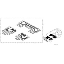 Honda Motor Company 2026 Genuine Honda Passport RTL All Season Floor Mats 08P17-3BM-110 - FR & RR