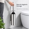 304 Stainless Steel Wall-Mounted Toilet Brush Set – No-Drill or
