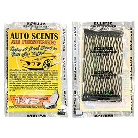 Individually Wrapped - Professional Car Air Freshener Pads - Remove Smells & Add Ambience (15 Per Pack) (Eclipse)