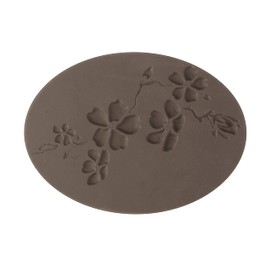 Rayher 34392000 Label Cherry Blossom, Colourless, 4 x 5.5 cm