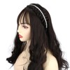 DIGUAN Wide Braid with Teeth Synthetic Hair Braided Headband Hairpiece
