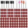 Kajaia 96 Pcs Dog Nail Grinder Replacement Kit Sanding Drum