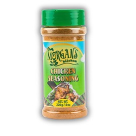Chef Morgan’s Kitchen Chicken Seasoning – 8oz All-Natural Herbs & Spices Shaker – Gluten-Free, No MSG Gourmet Dry Rub for Rotisserie, Grilled & Baked Chicken & Poultry – Flavorful Spice Blend