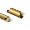 Goo-Ki 6 Pack Antique Brass Cabinet Cup Pulls Bin Drawer