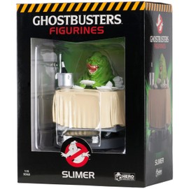Ghostbusters - Eaglemoss Hero Collector 11cm 1:16 Scale Resin Slimer Dining at Food Trolley Figurine