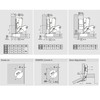 Rok Hardware Special Application Bi-Fold Corner Lazy Susan Self Closing