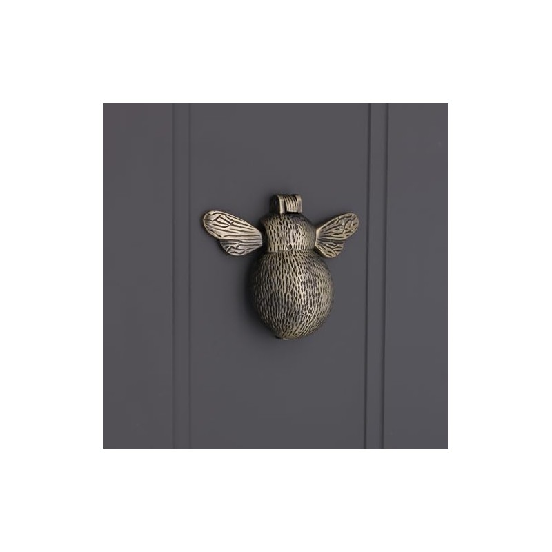 Infinity Decor Antique Brass Bumble Bee Door Knocker – High