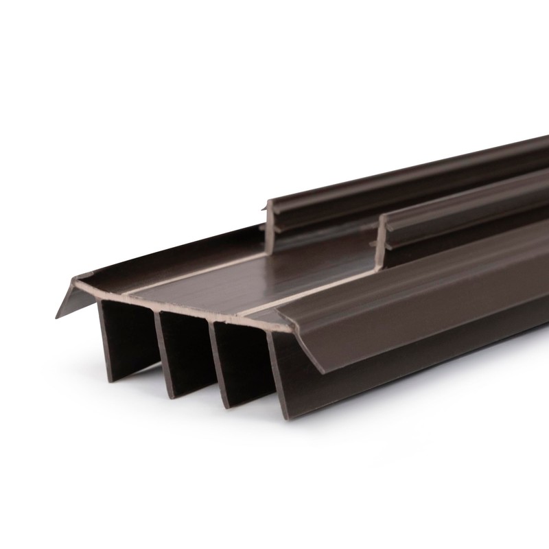 Barzen Vinyl Replacement Under Door Seal, Door Bottom with Fins