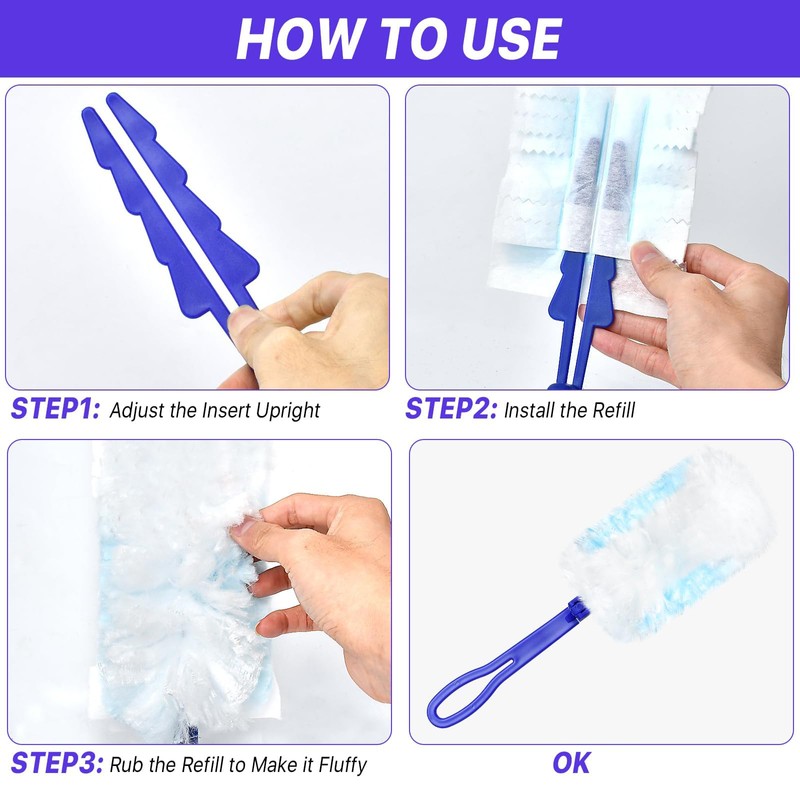 Flash Dust Magnet - 20PCS Flash Duster Dust Magnet Kit