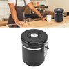 Airtight Coffee Canister Storage Jar Date Tracker CO2 Release Valve