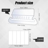 100 Pcs Hanging File Folder Tabs and 120 Pcs Blank