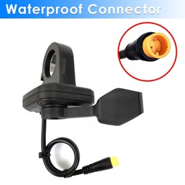 1 Pcs 108X/L E‑Bike Left Electric Speed Governing Thumb Throttle Grip Waterproof Premium Thumb Throttle Grip Electric Bicycle Modification Accessories