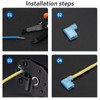 Right Angle Spade Connector, Nylon Quick Disconnect Wire Connectors Copper