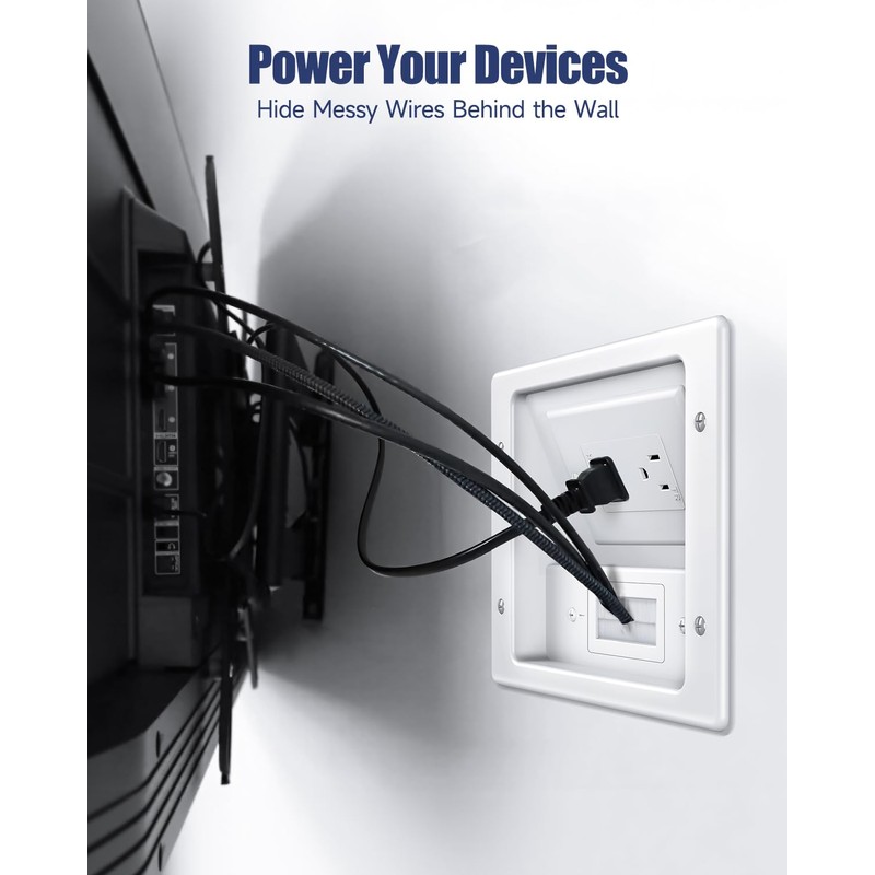 Wall Cable Concealer Kit, in Wall Cable Management Kit for