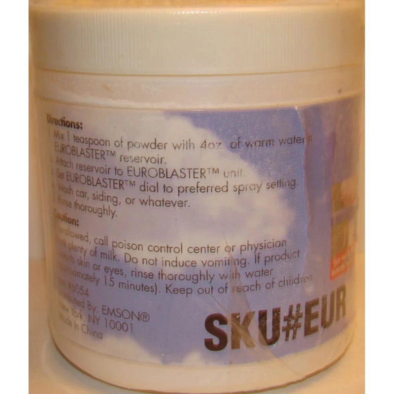 Emson Euro Blaster Powdered Car Wash Concentrate