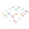 100Pcs Cute Paper Clips 20 Shapes Adorable Fun Metal Paper