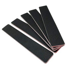 10PCS Black 60/60 Grit Rectangle Professional Washable Duplex Scrub Waterproof Double Sided Nail Files Block Emery Board Cosmetic Manicure Pedicure Nail Art Care Sanding Buffer Buffing Tools Supply