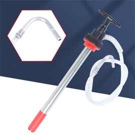 Manual Push Oil Pump Transfer Pump,Manual Push Pump with 47" Long X 5/8”Diameter Clear Vinyl Hose Oil Bucket Pump for 5 Gallon Bucket,Non-Drip Nozzle