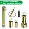 3 Pack TK95029 Cat 1 Quick Hitch Adapter Bushing Kit