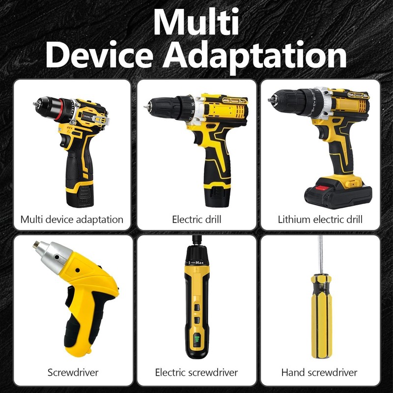 JXAXD 9-Piece High Magnetic Screwdriver Drill Bit Set, Magnetic Screwdriver