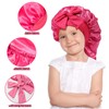 AWAYTR Long Toddler Silk Bonnet for Sleeping Elastic Satin Bonnets