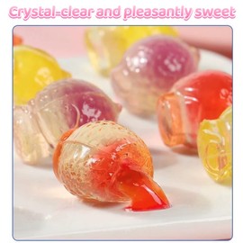 2-Pack Assorted Fruit Gummies – 1 Bag Juicy-Filled Candy + 1 Bag Peelable Fruit Skin Gummies, Mixed Flavors, Soft & Chewy Texture, 2 x 150g Shipping from California, U.S.