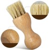 Wooden Shoe Brush Set, Buffing Brushes Suede Cleaning ，Natural and
