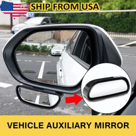 Unbranded Car Universal Blind Spot Mirror Wide Angle Add-On Rear Side Large View Mirror