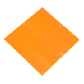 sourcing map Stained Glass Sheet Mosaic Tile 3.9 Inch x 3.9 Inch Orange Red Stained Glass Sheets for Crafts DIY, Art Project