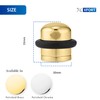 XFORT Polished Brass Floor Mounted Door Stopper - Soundproof Door