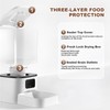 Gugxiom 6L Automatic Cat Feeder for 2 Cats, Cat Food