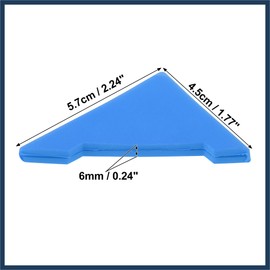 INFINAUTO 2pcs PVC Universal Car Door Corner Edge Guards Bumper Protector Blue Stylish Design