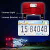 Lumitronics Red Surface Mount Stop/Turn/Tail, License Bracket/Light for RV, Trailer,