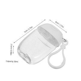 Baluue 9pcs Leakproof Travel Bottles with Keychain Hook Flexible Empty Refillable Containers for Lotion Shampoo Hand Portable and Compact Toiletry Travel