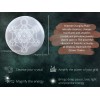 Selenite Charging Plate for Crystals -Metatron Cube with Platonic Solid