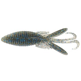 HIDEUP Worm Stagger Wide Hog 3.3" #130 Cinnamon/Blue F