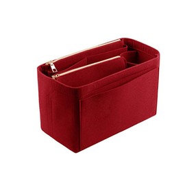 YXBQueen Handbag Organiser for Women, Felt Bag Organiser Bag in Bag, Inner Pocket Organiser Insert Pockets Organiser with Zip Pocket