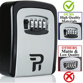 Key Lock Box for Outside - Realtor Lockbox for House Keys Outdoor - Combination Key Hiders to Hide a Key Safe Storage
