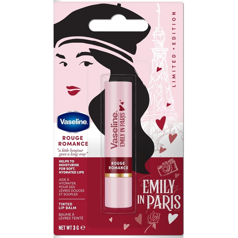 Vaseline Emily in Paris Bálsamo Labial Color Rojo, 3.0g
