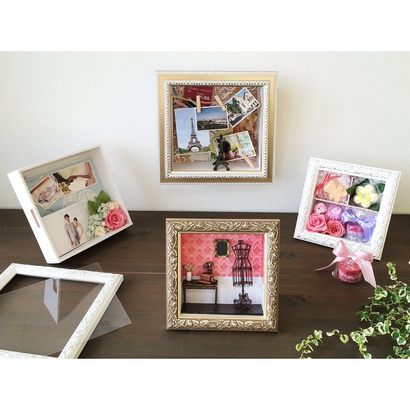 大仙 cazaro Frame + Paper Box , white silver