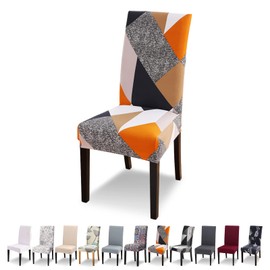 Lydevo Chair Covers, Set of 4, Stretch Modern Chair Covers for Dining Room Chairs, Chair Covers for Swing Chairs, Universal, Washable, Removable Chair Cover for Dining Room, Hotel, Banquet, Kitchen,