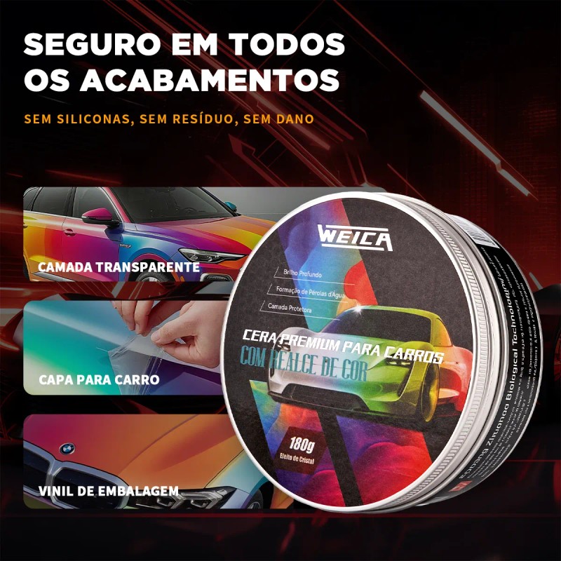 Weica Cera Carn. Dorada 180g Kit Apl.: Brillo Y Protección