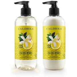 Caldrea Sea Salt Neroli Soothe + Smooth Set, Hand Soap + Hand Lotion Bundle