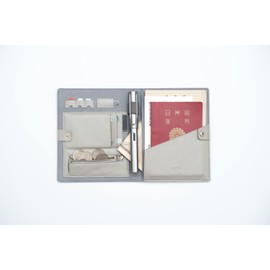 [Drip] Leather Passport Case, Black, Leather, Passport Cover, Thin, Compact, Slim, Stylish, Simple, Black