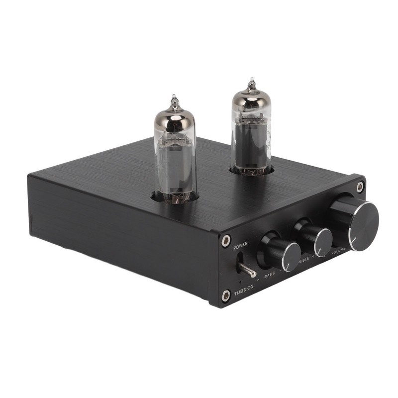TUBE 03 Audio Amplifier Black with 6K4 Electronic Bile Duct