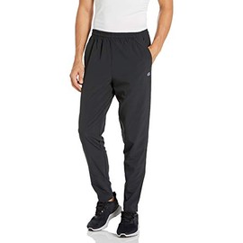 Champion Men's Lightweight Woven Run Pants, black, Medium